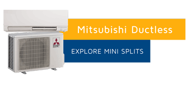 Mitsubishi Ductless Mini Splits are efficient heating and cooling systems! Get Yours today!